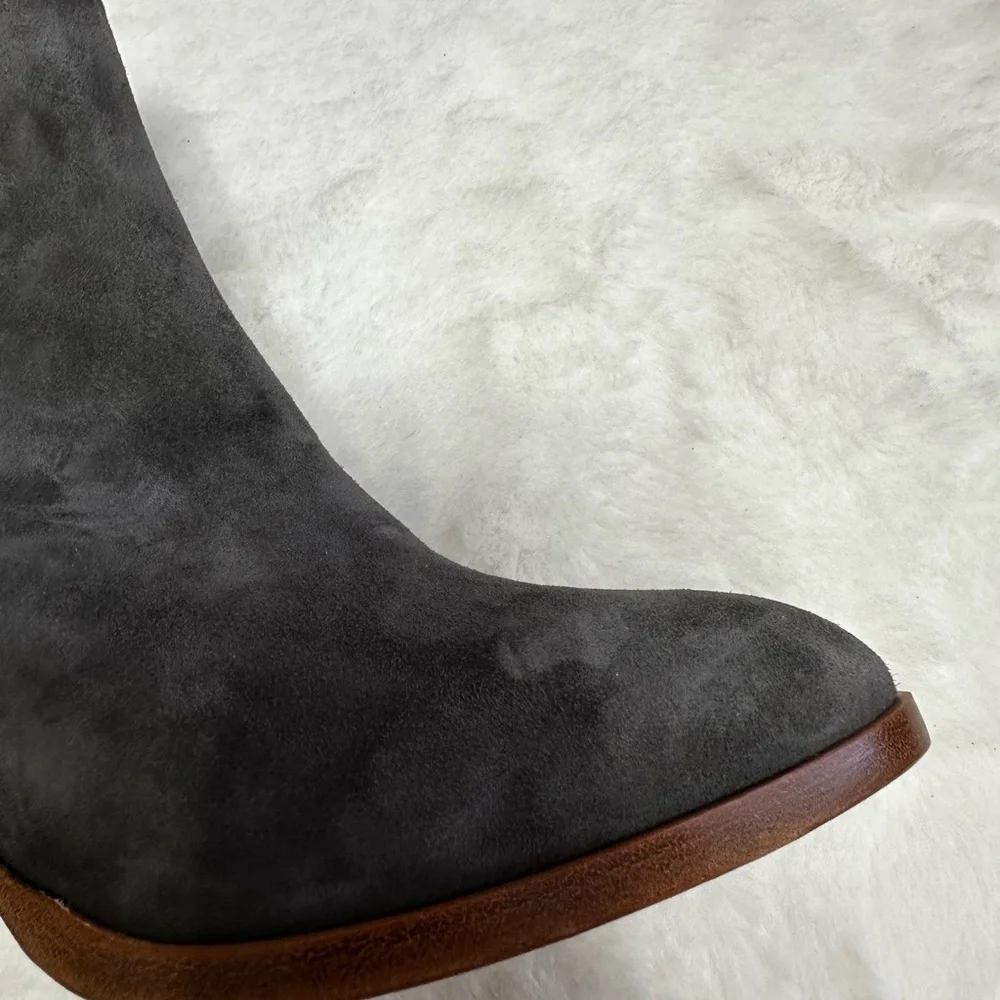 Alberto Fermani Charcoal Ankle Booties